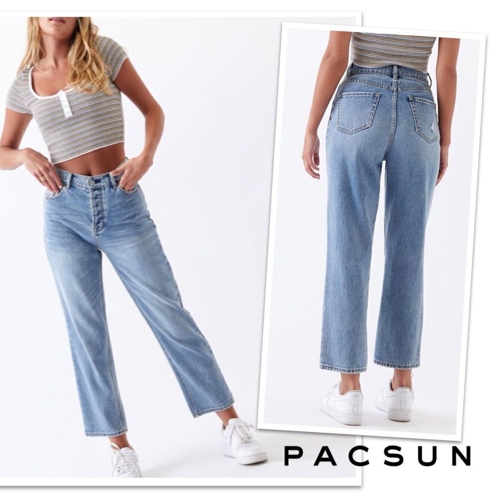 PacSun High Rise Straight Leg Size 27 - Picture 3 of 10